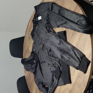 Brand new forever21 velour tracksuit color black